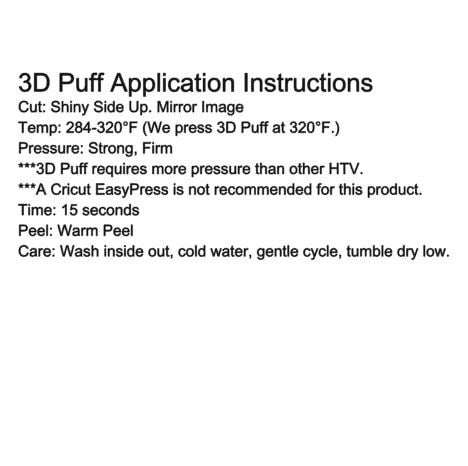 How to Use 3D Puff HTV 🤯 