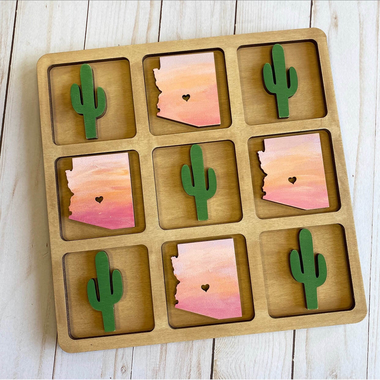 Custom Tic Tac Toe Board  Words with Boards - Words with Boards, LLC